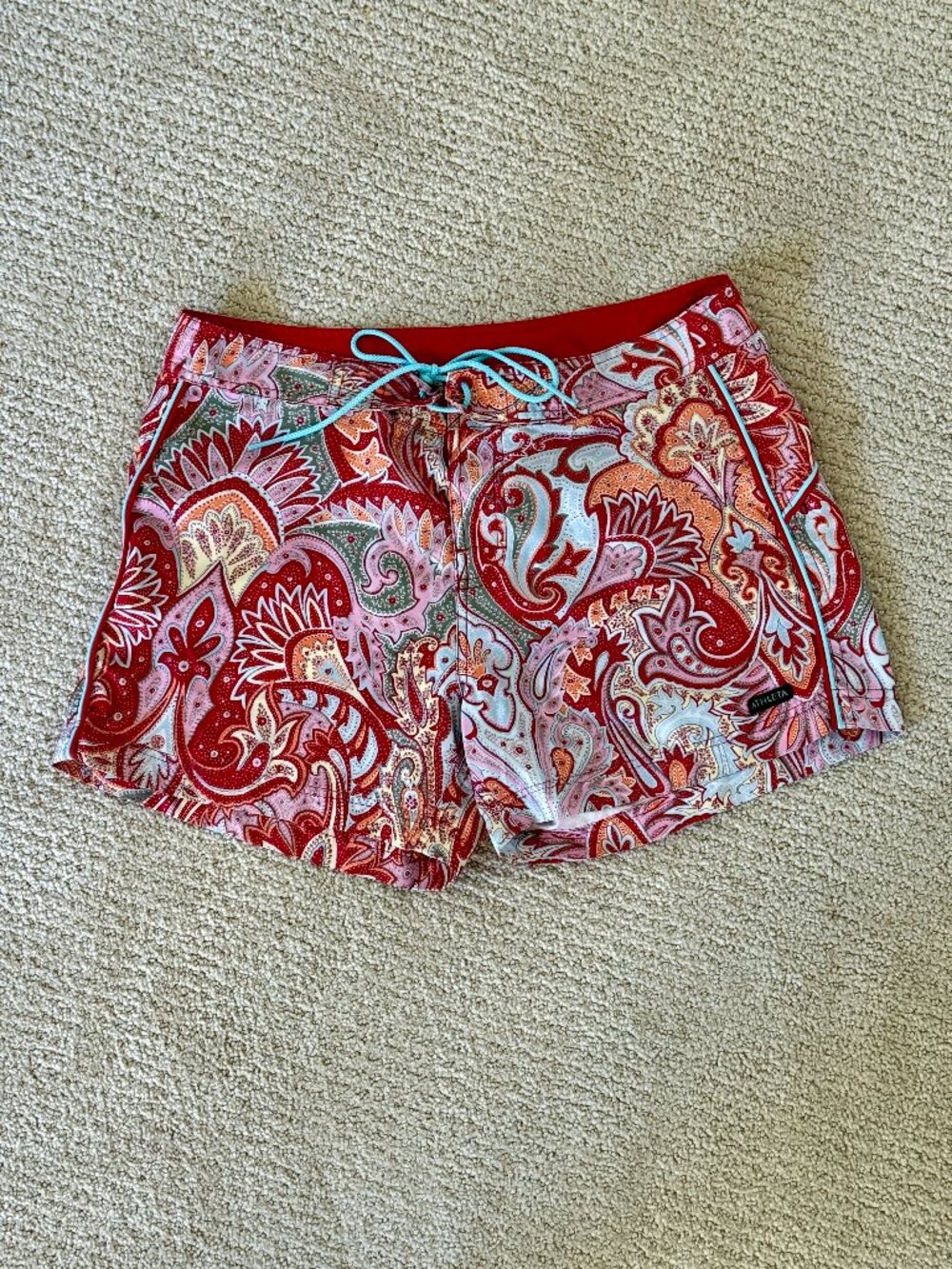 ATHLETA Colorful Paisley Boardshorts